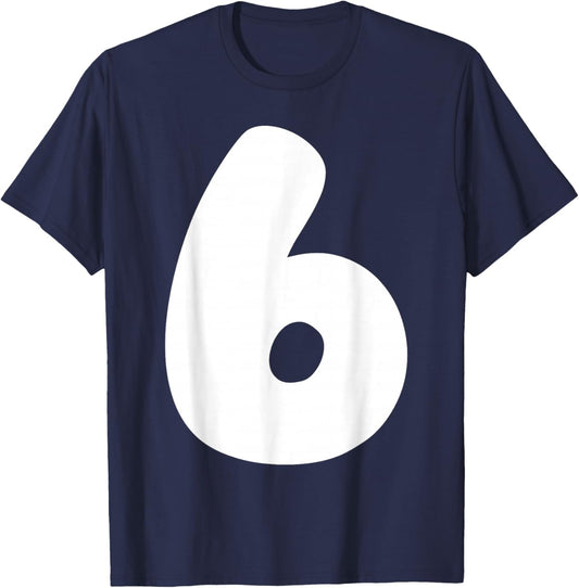 6 Number Six Seven 67 Gen Alpha Slang T Funny Meme Matching T-Shirt - T-Shirt | Navy