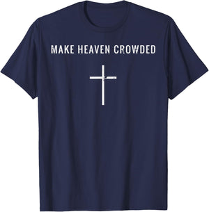 Heaven Cross Christian Religious God Jesus Men Women T-Shirt - T-Shirt | Navy