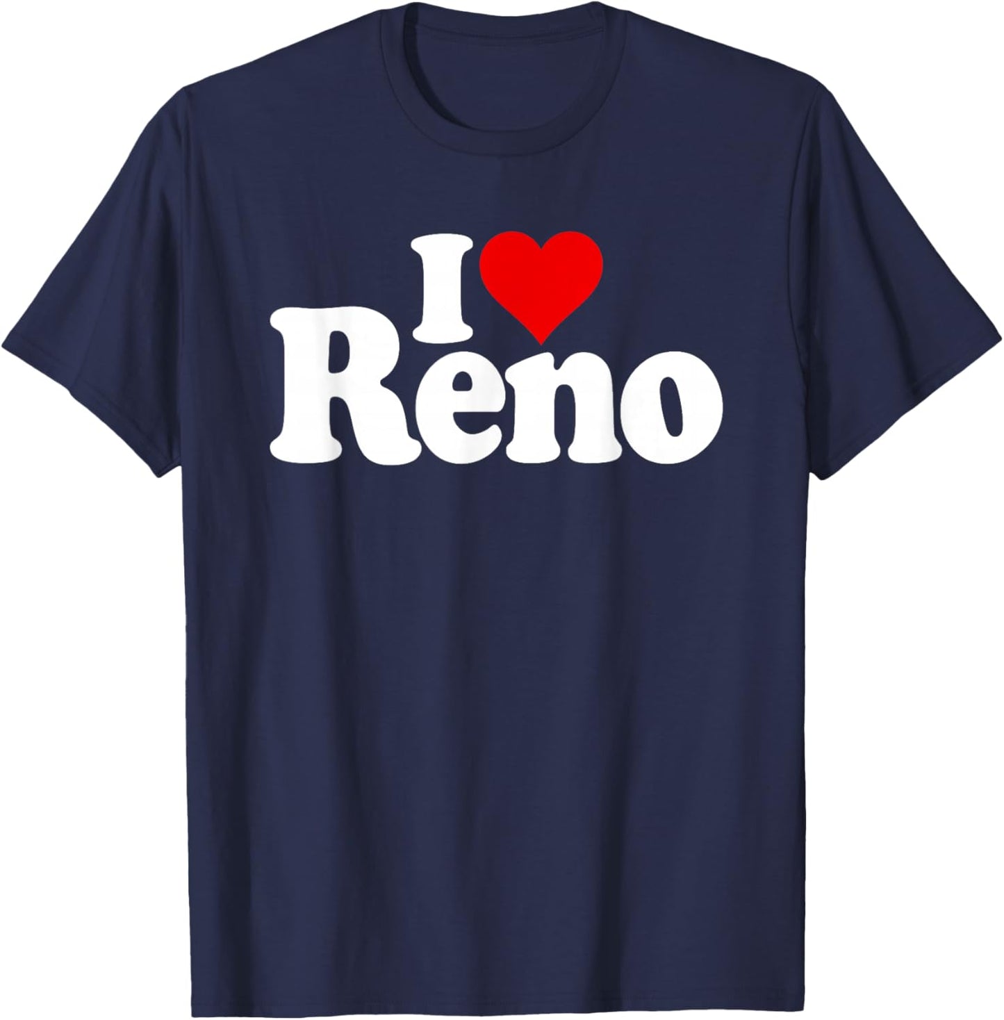 I Love Reno I Heart Tahoe Nevada T-Shirt - T-Shirt | Navy