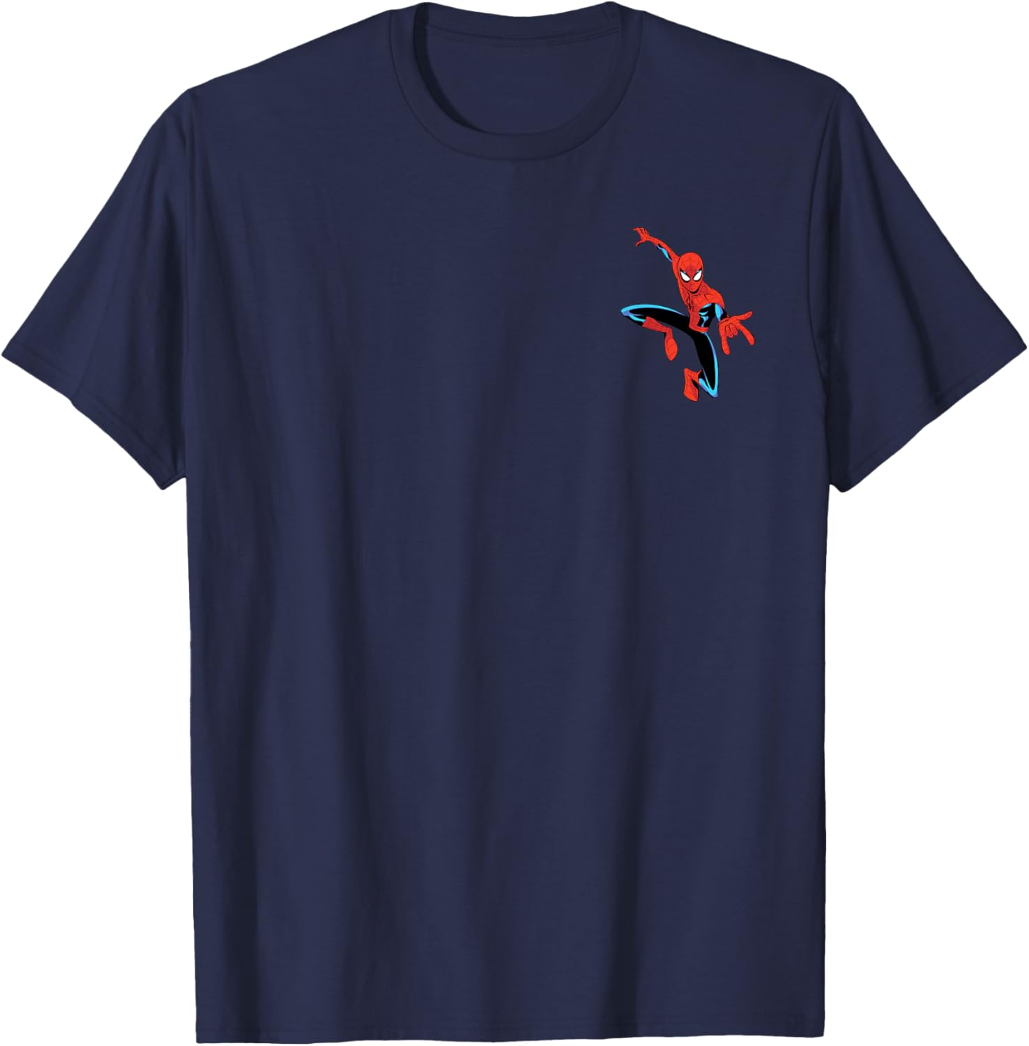 Marvel Super Heroes Spider-Man Classic Pocket Art T-Shirt - T-Shirt | Navy