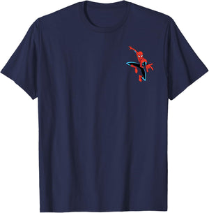 Marvel Super Heroes Spider-Man Classic Pocket Art T-Shirt - T-Shirt | Navy
