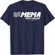 Mema Pit Crew Race Car Birthday Family Racing T-Shirt - T-Shirt | Navy