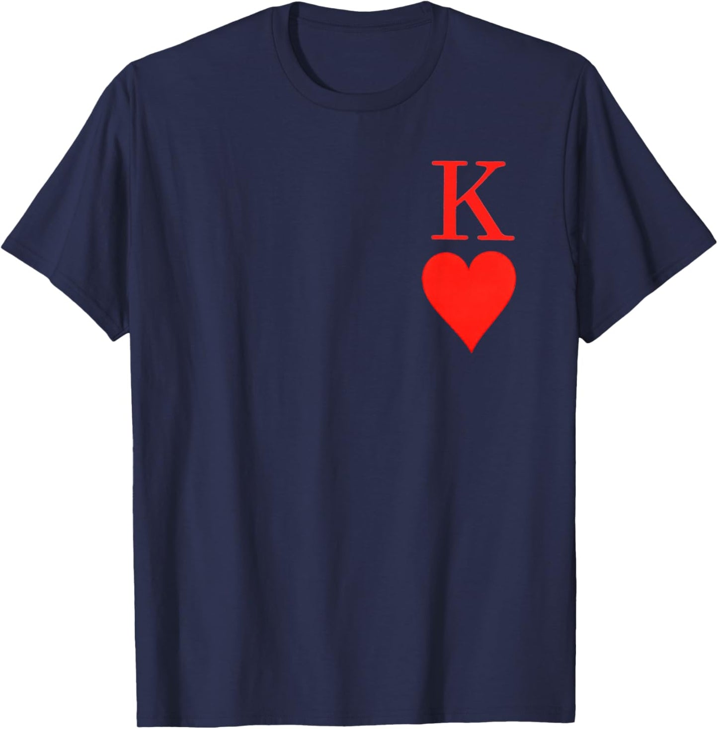 King of Hearts Toddler Valentines T-Shirt - T-Shirt | Navy