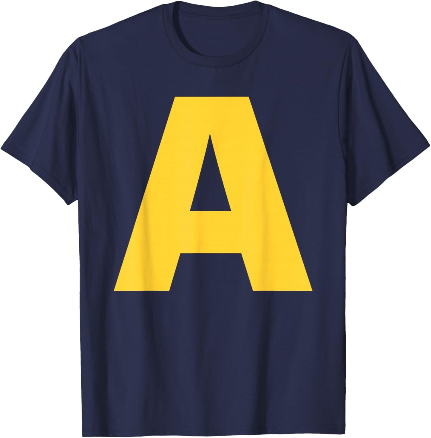 Halloween Letter A Alphabet Matching Costume Men Women Kids T-Shirt - T-Shirt | Navy