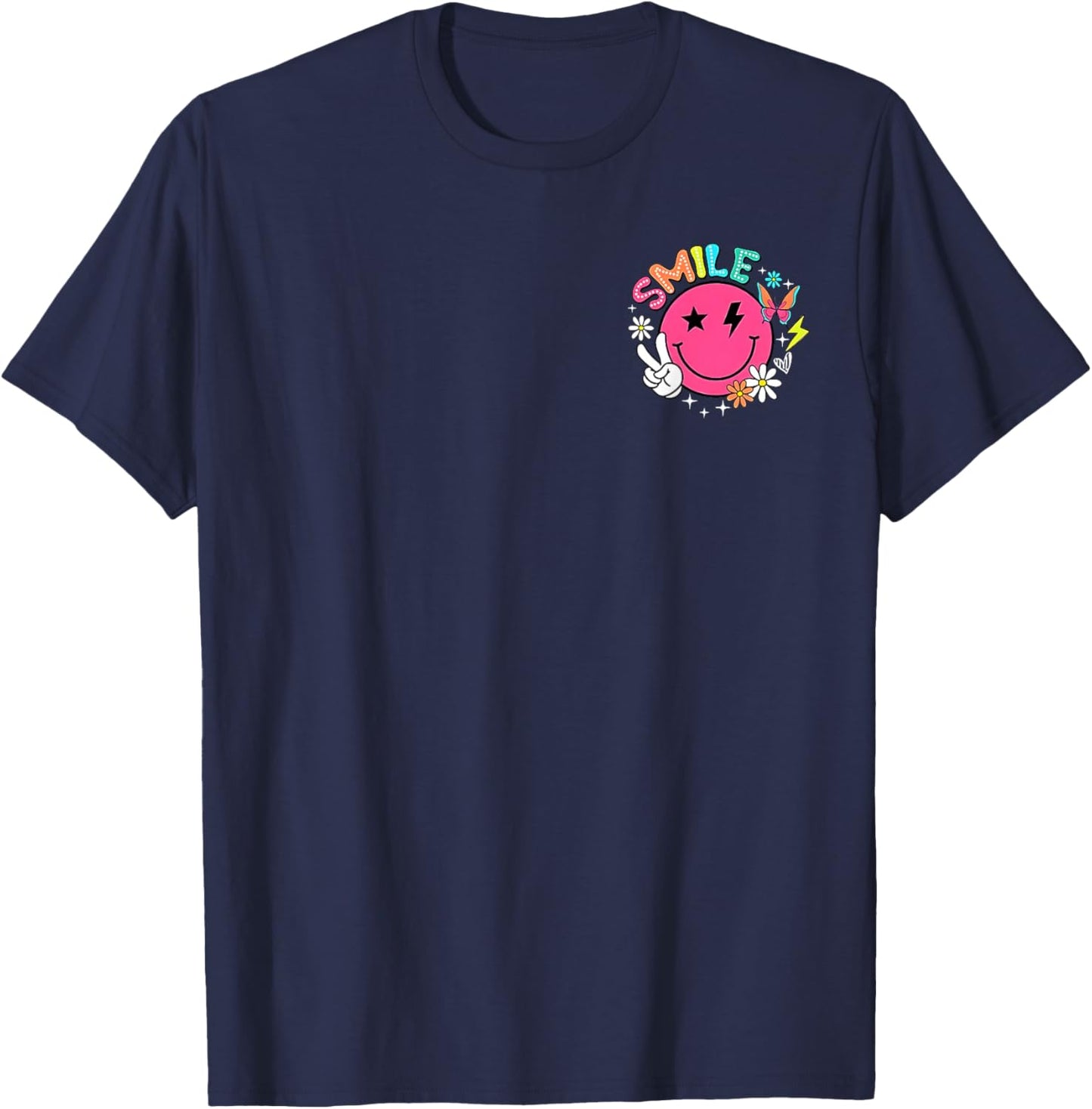 Be The Reason Someone Smiles Today Men Women Kids 2 Sided T-Shirt - T-Shirt | Navy