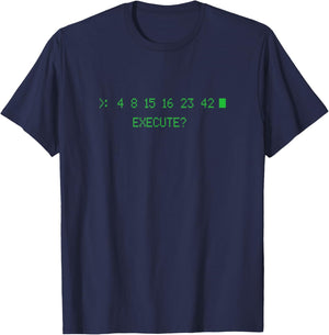 Vintage Meme Dharma Initiative Numbers Lost Funny Joke T-Shirt - T-Shirt | Navy