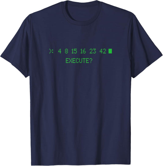 Vintage Meme Dharma Initiative Numbers Lost Funny Joke T-Shirt - T-Shirt | Navy