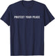 Protect Your Peace Minimalist Motivational Quote T-Shirt - T-Shirt | Navy