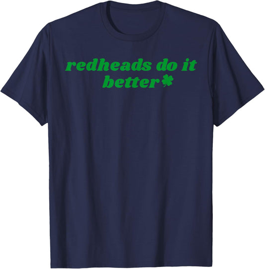 Redheads Do It Better St Patrick's Day Dibs on The Redheads T-Shirt - T-Shirt | Navy