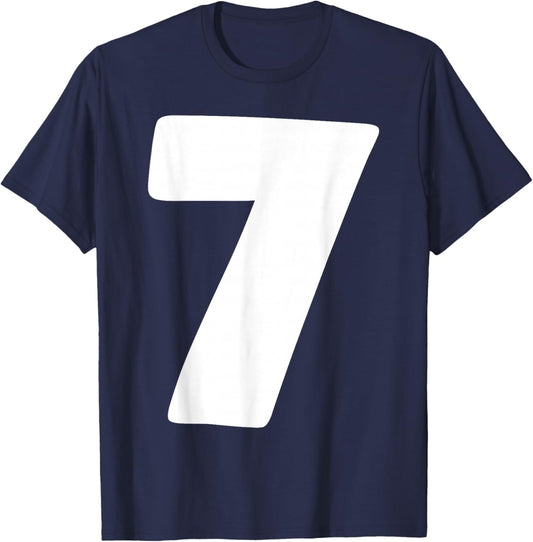 7 Number Six Seven 67 Gen Alpha Slang Funny Meme Matching T-Shirt - T-Shirt | Navy