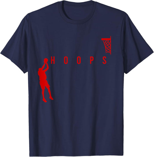 Basketball Hoops Basket Ball Player Kids Boys Girls Costume T-Shirt - T-Shirt | Navy