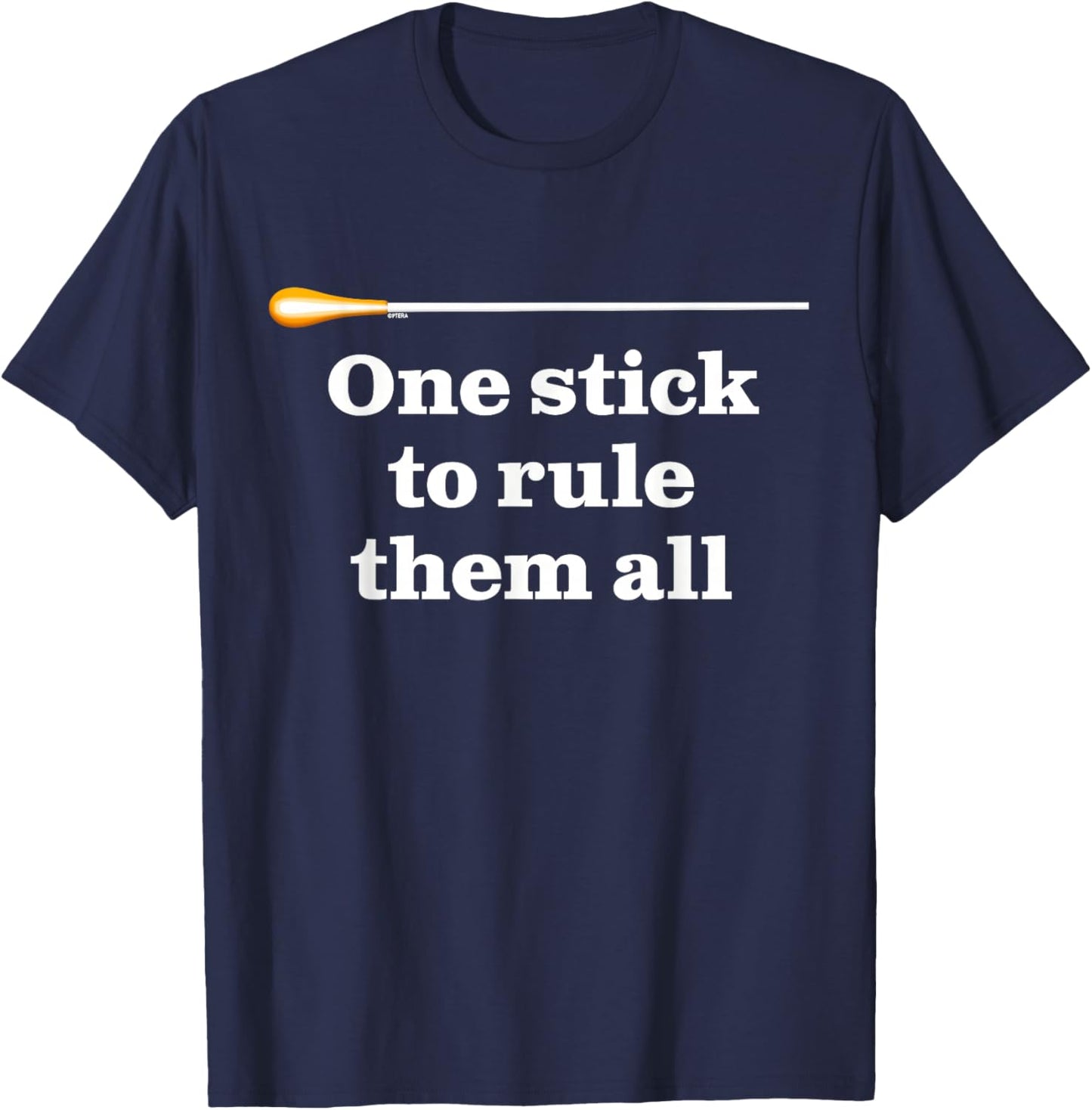 Funny Conductors Baton Humour for Awesome Musical Director T-Shirt - T-Shirt | Navy