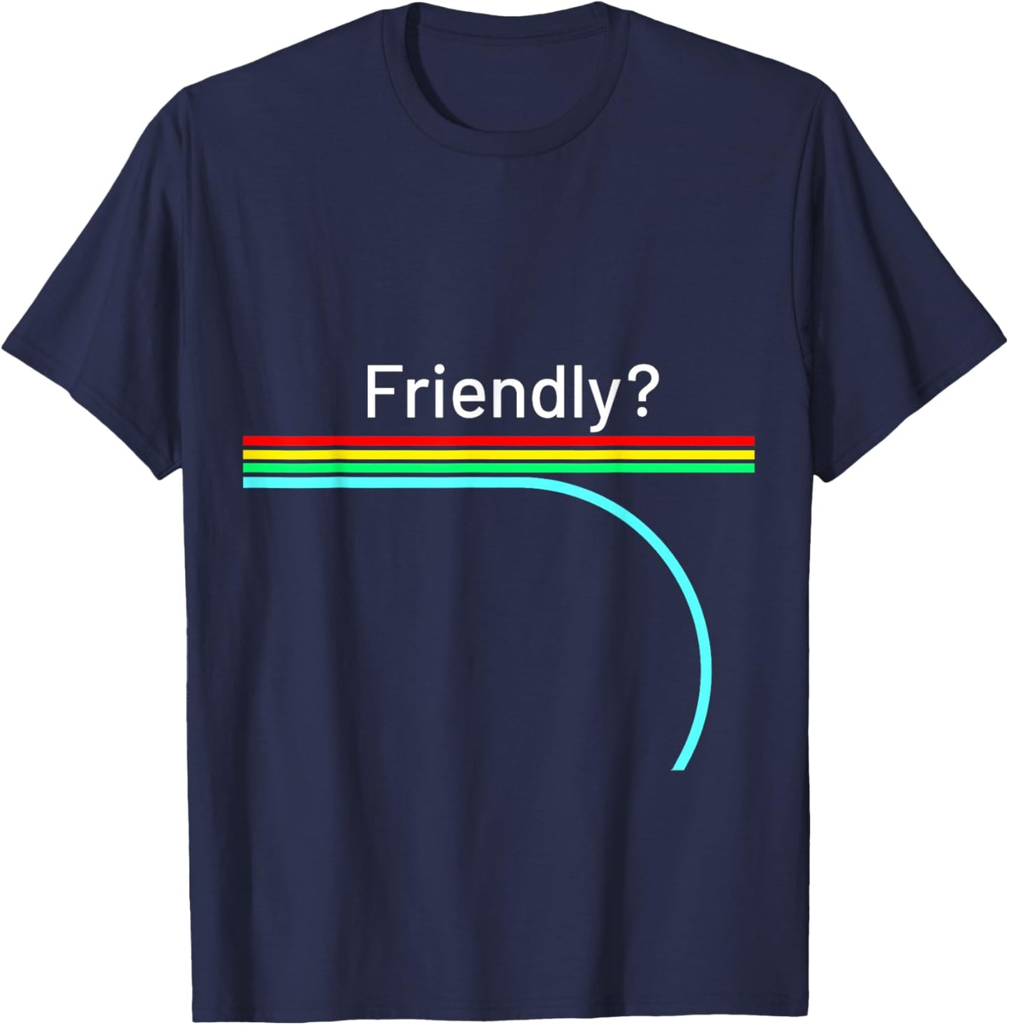 Funny Gamer Friendly - Graphic T-Shirt - T-Shirt | Navy