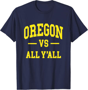 Oregon - Throwback Design - Classic T-Shirt - T-Shirt | Navy