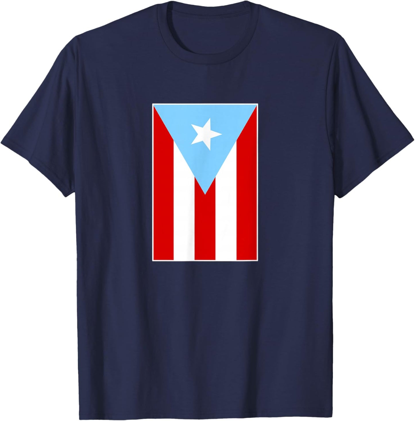 Light Blue Puerto Rico Celeste Flag T-Shirt - T-Shirt | Navy