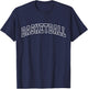 Basketball Funny Athletic Lettering Team Player Coach T-Shirt - T-Shirt | Navy