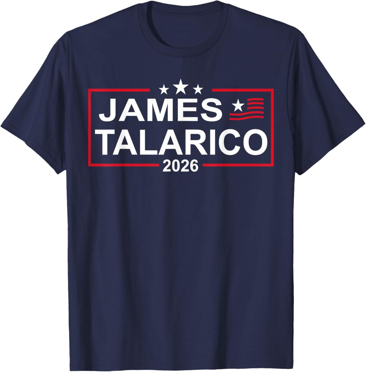 James Talarico for U.S. Senate from Texas 2026 Retro US Flag T-Shirt - T-Shirt | Navy