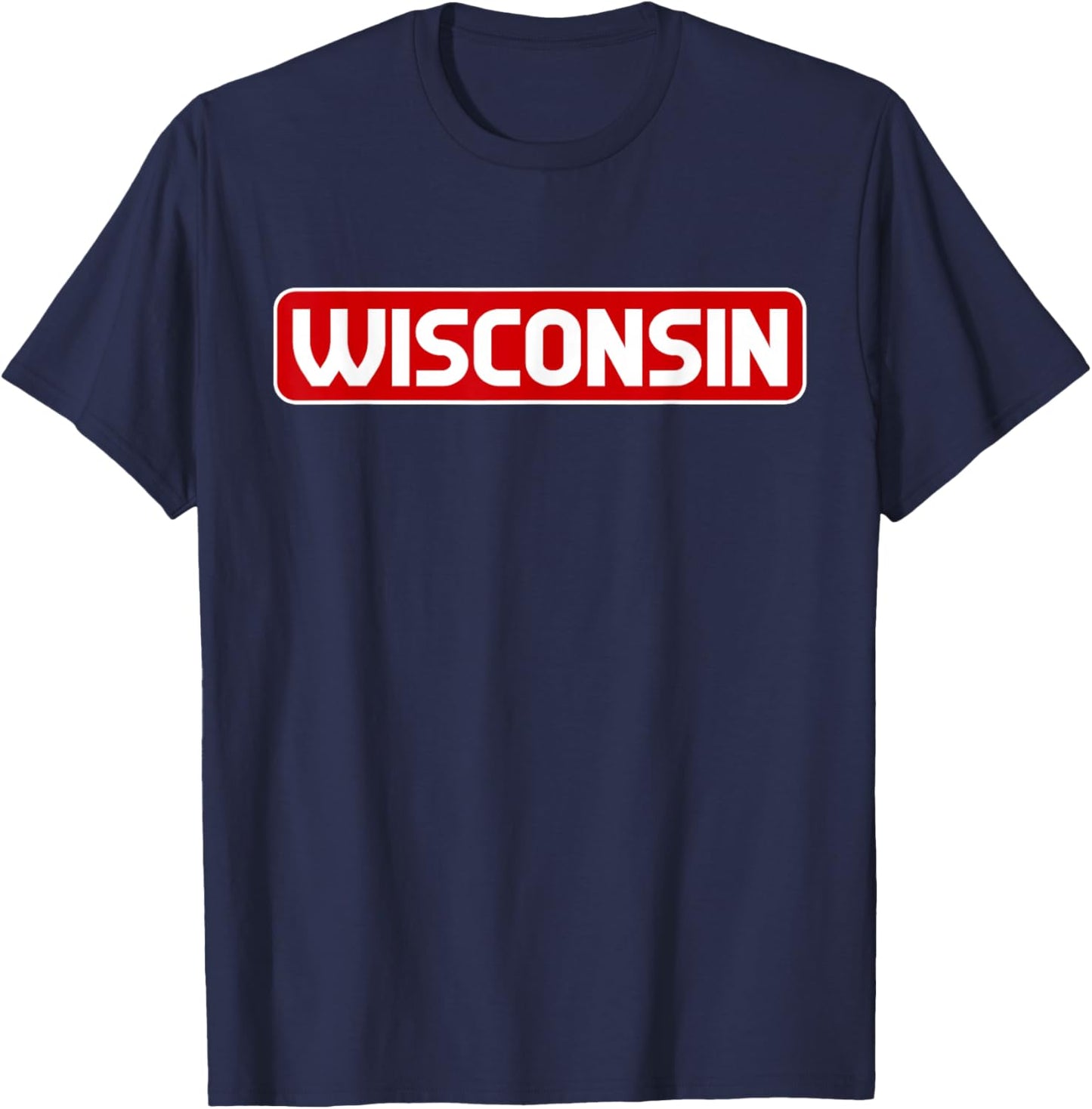 Wisconsin - Throwback Design - Classic T-Shirt - T-Shirt | Navy