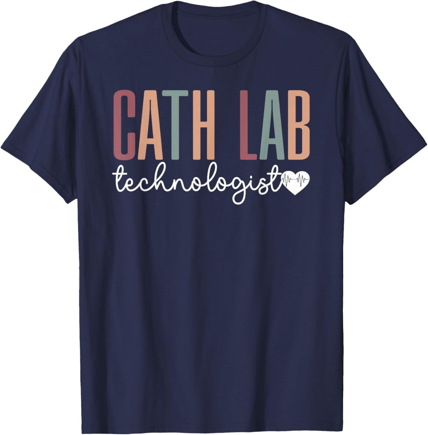 Boho Cath Lab Technologist Cardiac Cath Lab Technologist T-Shirt - T-Shirt | Navy