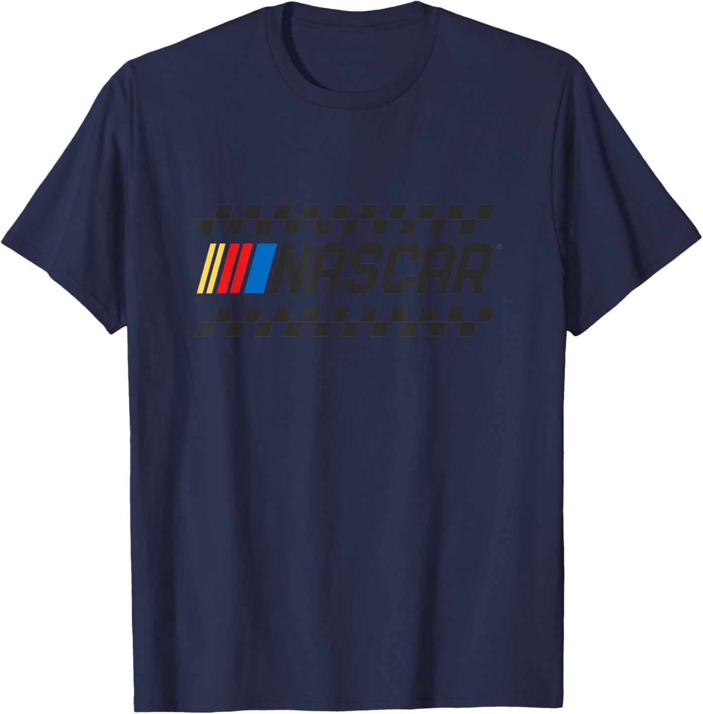 NASCAR Full Color Checkered Classic Logo T-Shirt - T-Shirt | Navy