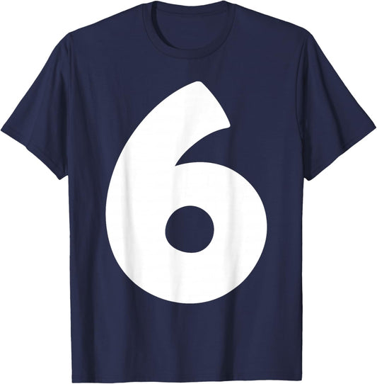 6 Number Six Seven 67 Gen Alpha Slang Funny Meme Matching T-Shirt - T-Shirt | Navy