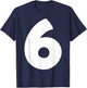 6 Number Six Seven 67 Gen Alpha Slang Funny Meme Matching T-Shirt - T-Shirt | Navy