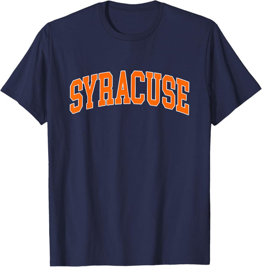 Syracuse City - Throwback Design - Classic T-Shirt - T-Shirt | Navy