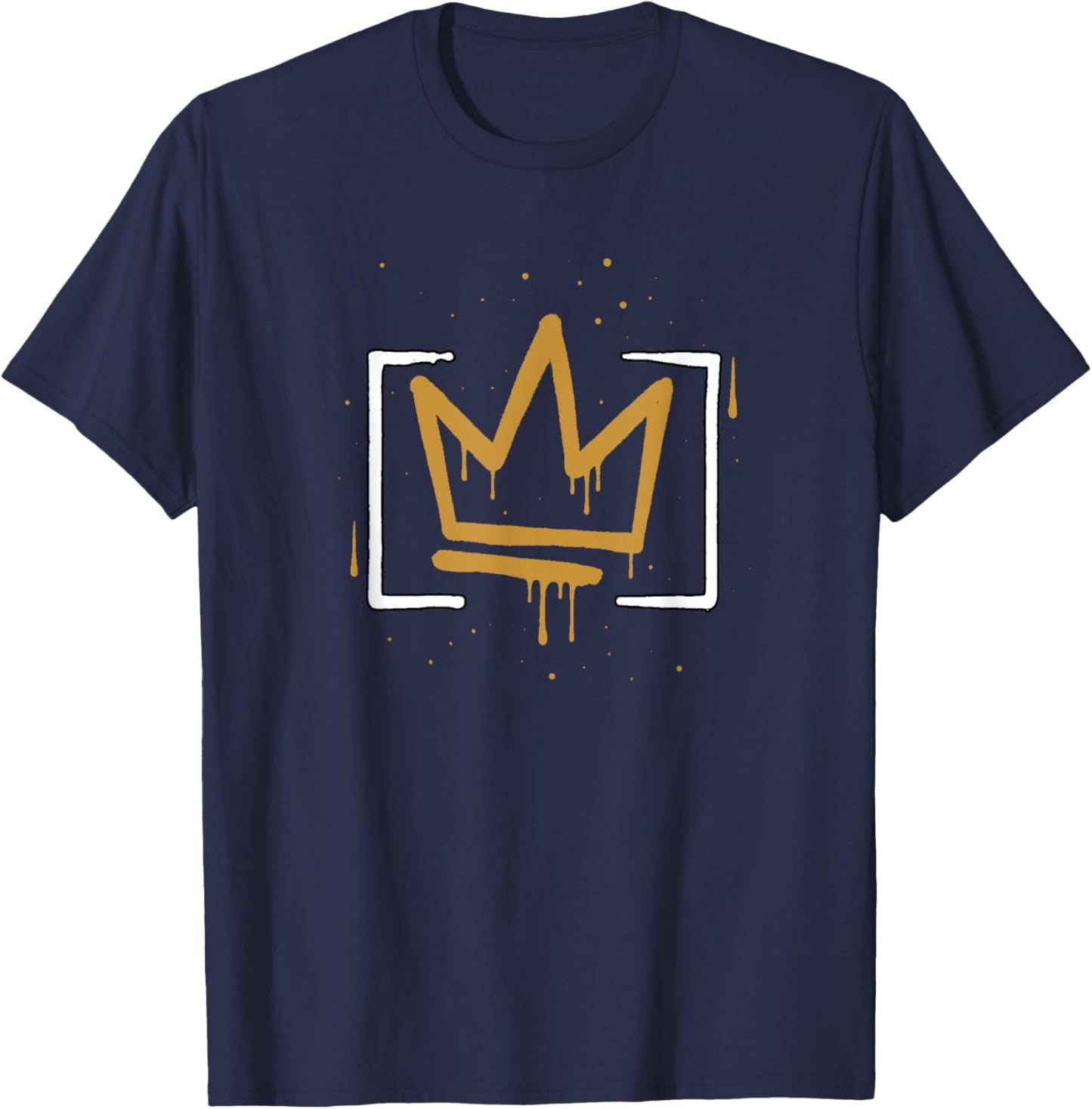 Brown Color Neighbourhood Royalty Graphic T-Shirt - T-Shirt | Navy