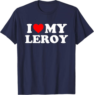 I Love My Leroy T-Shirt - T-Shirt | Navy
