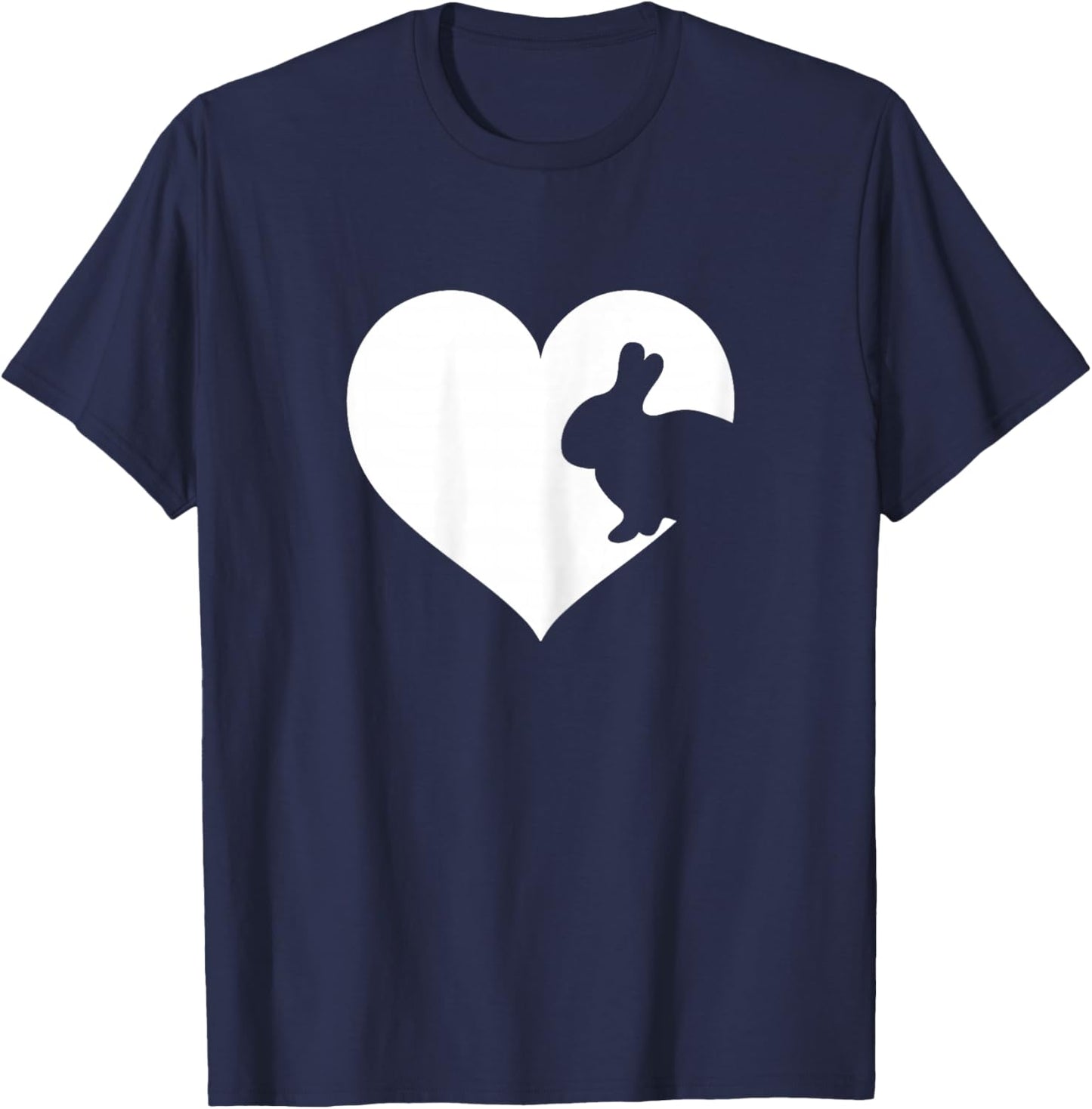 Cute Purple or Pink Rabbit Bunny Xmas T-Shirt - T-Shirt | Navy