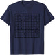 Sudoku Design Women Kids Sudoku Player Sudoku Lover T-Shirt - T-Shirt | Navy