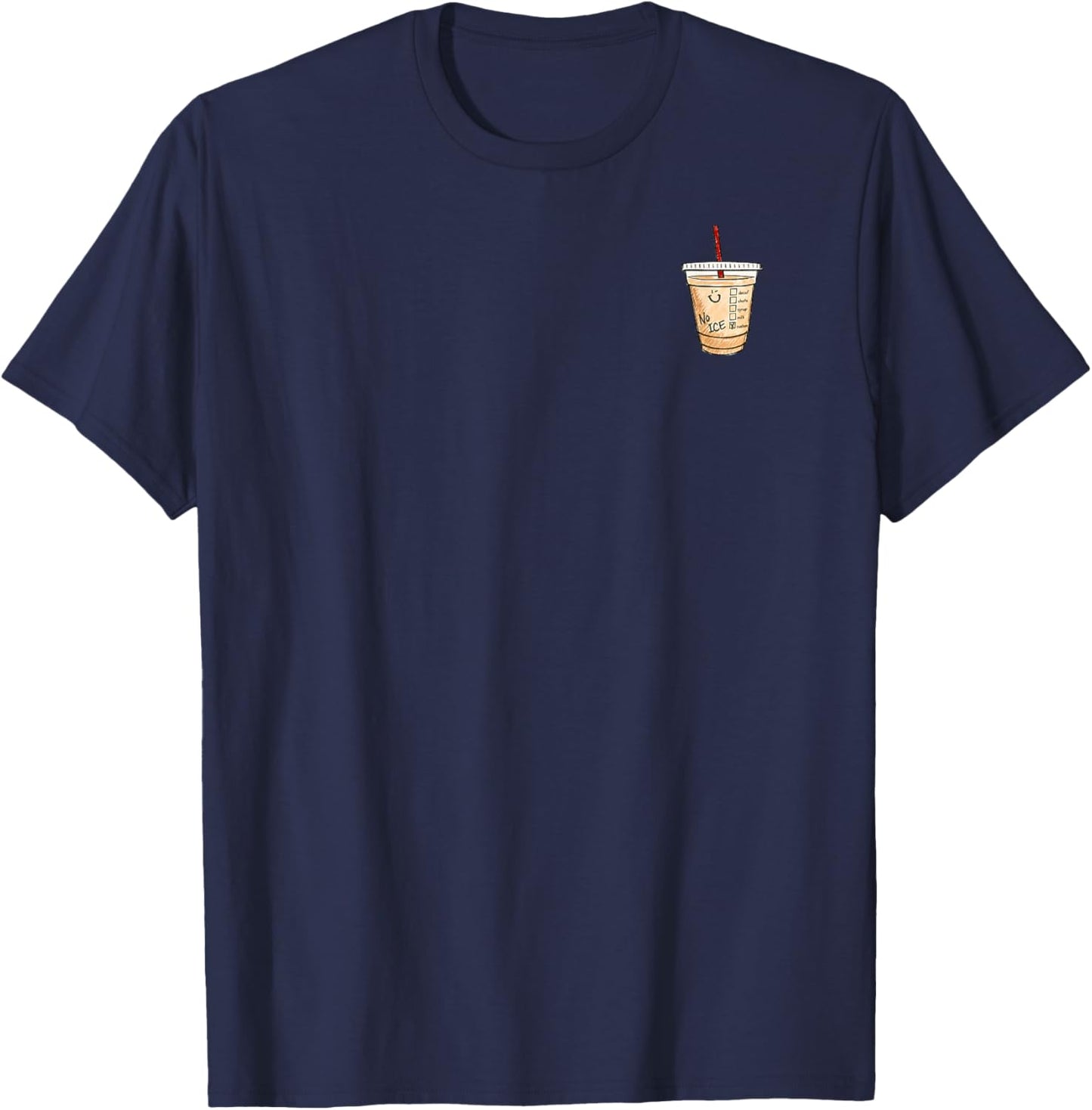 No ICE Coffee Lovers Quiet Protest | Social Justice Support T-Shirt - T-Shirt | Navy