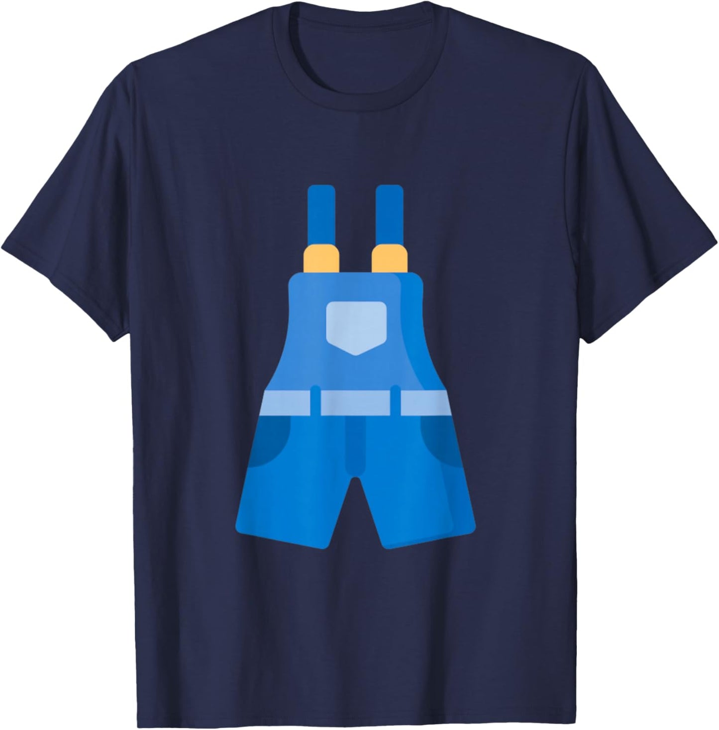 Really Like Overalls Overall Bib T-Shirt - T-Shirt | Navy