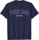 Twin Dad Est. 2026 Soon to Be Daddy Father's Day T-Shirt - T-Shirt | Navy