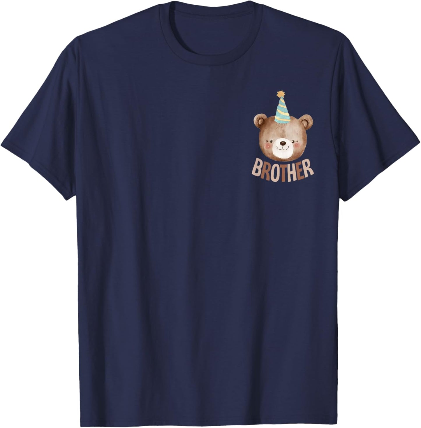 Brother Teddy Bear 1st Birthday Boy Girl Family Matching T-Shirt - T-Shirt | Navy