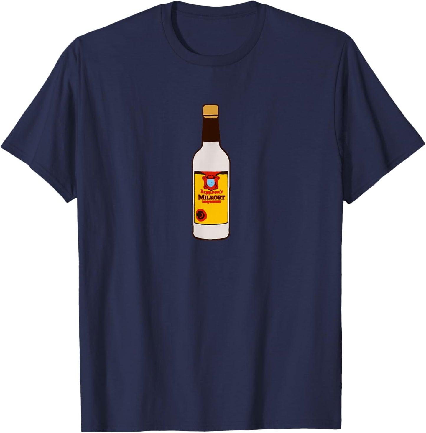 Malort Milk Parody Milkort T-Shirt - T-Shirt | Navy