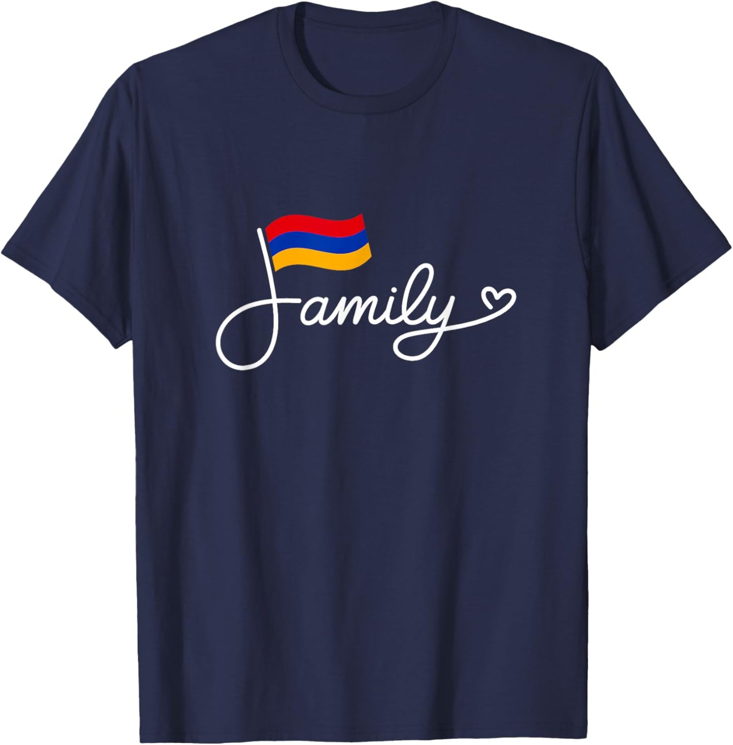 Armenia Family - Armenian Flag Heritage Word Art T-Shirt - T-Shirt | Navy