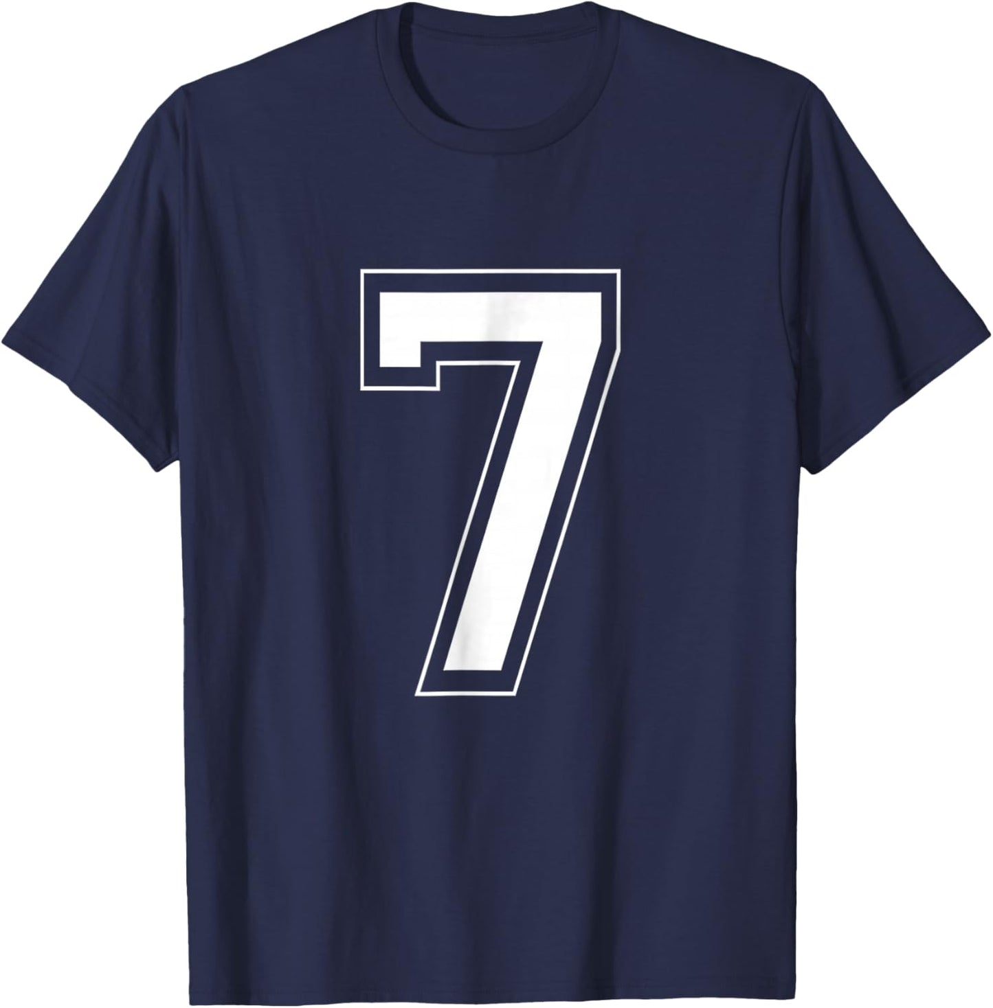Number 7 Funny Meme Saying 6 7 Six Seven 7th Birthday 7 Year T-Shirt - T-Shirt | Navy