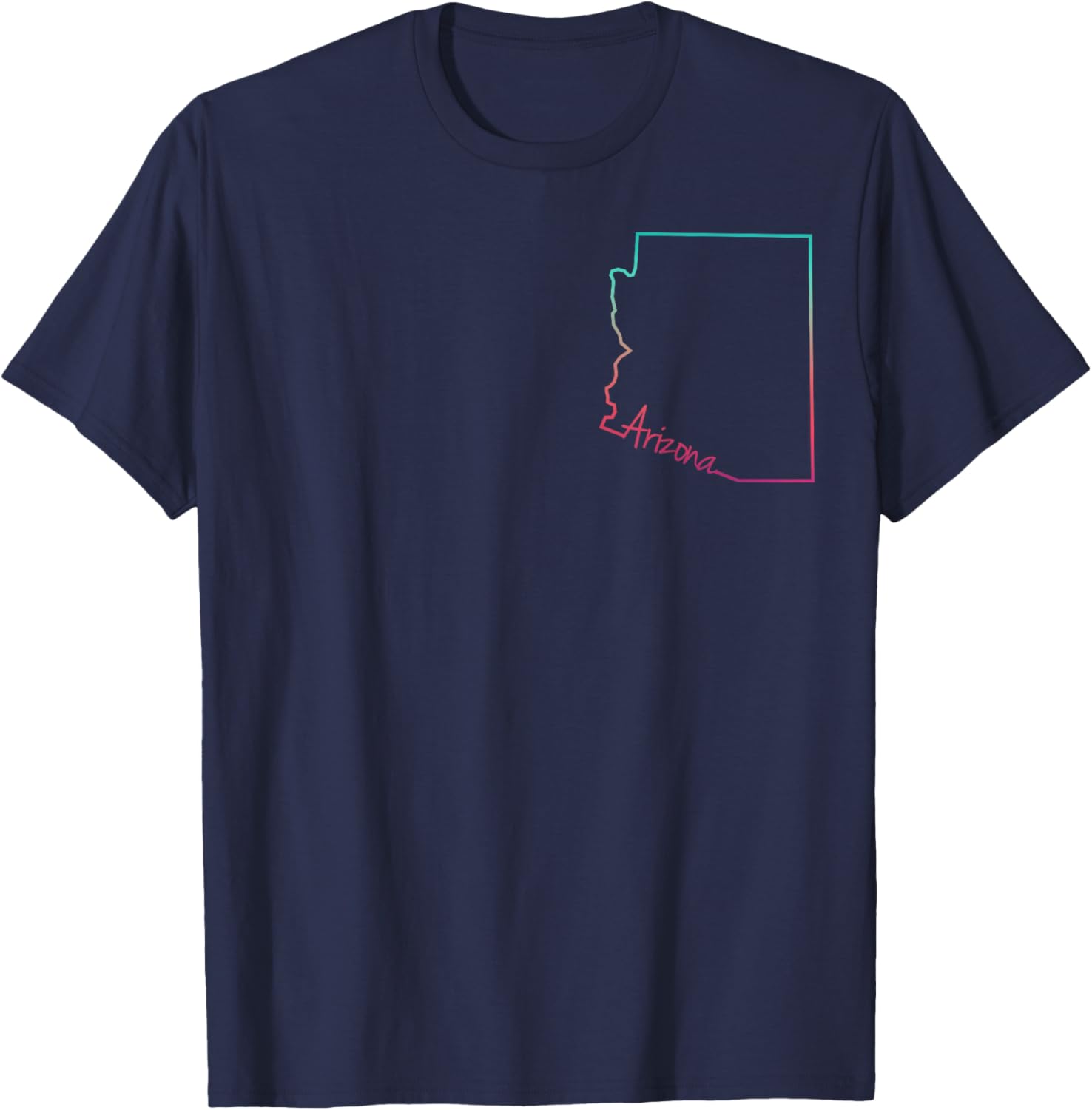 Arizona Grand Canyon Cactus Map AZ Lover Pride Trip Souvenir T-Shirt - T-Shirt | Navy