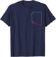 Arizona Grand Canyon Cactus Map AZ Lover Pride Trip Souvenir T-Shirt - T-Shirt | Navy