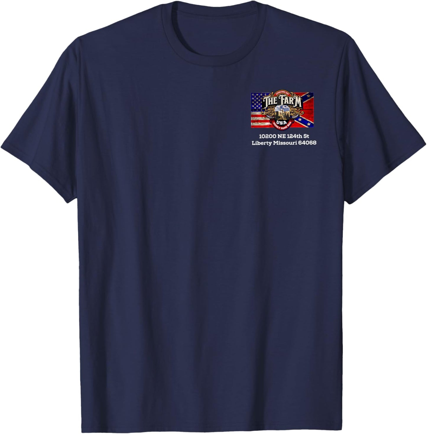 The Farm Liberty Missouri USA Bar Honky-Tonk Music T-Shirt - T-Shirt | Navy