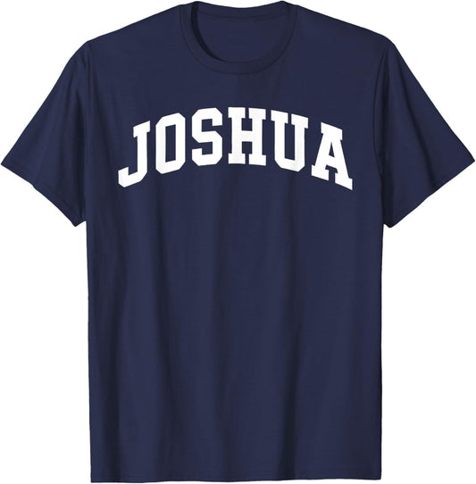 First Name Joshua Family Personalized Name T-Shirt - T-Shirt | Navy
