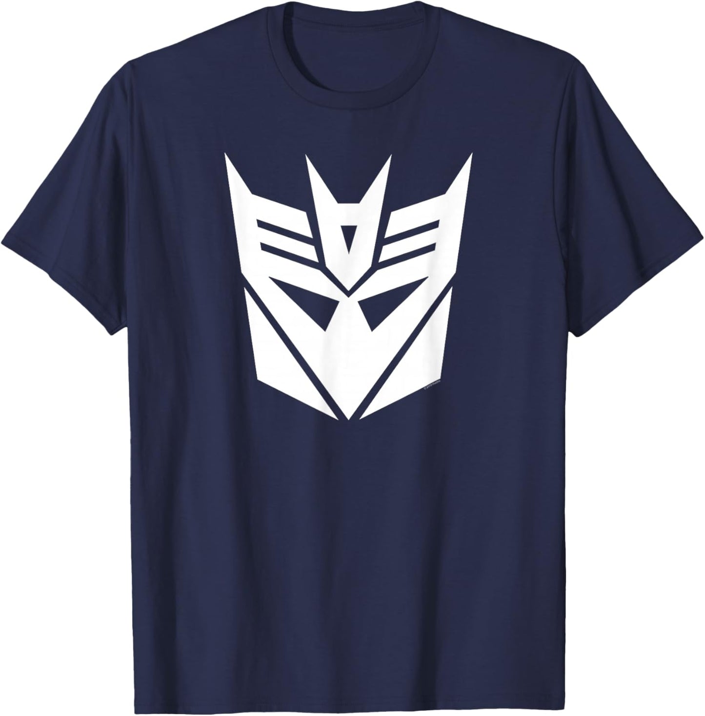 Transformers White Decepticon Sigil T-Shirt - T-Shirt | Navy