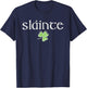 Slainte St Patricks Day Lucky Shamrock Women Kids T-Shirt - T-Shirt | Navy