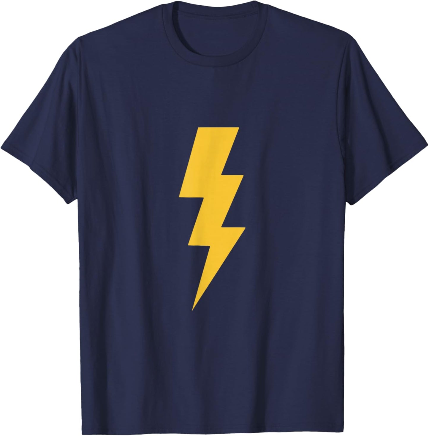 Yellow Lightning Bolt T-Shirt - T-Shirt | Navy