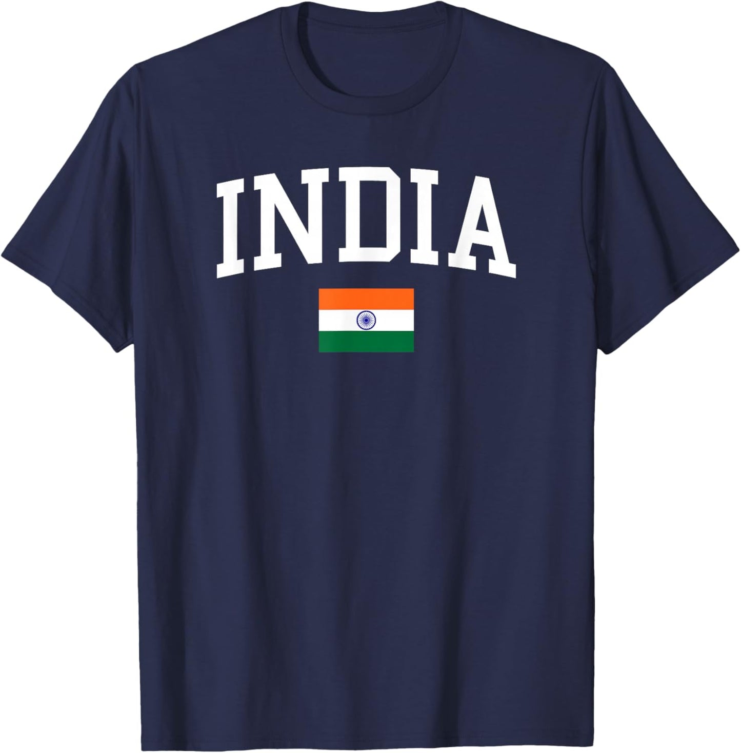 Indian Flag Men Women Kids India T-Shirt - T-Shirt | Navy