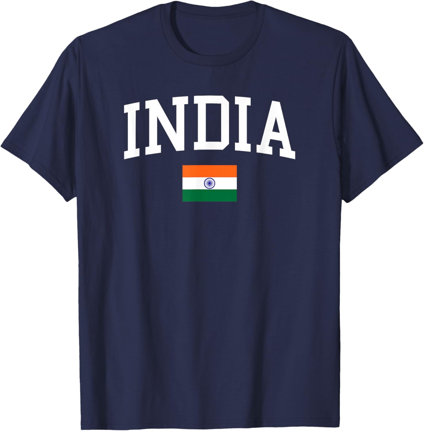 Indian Flag Men Women Kids India T-Shirt - T-Shirt | Navy