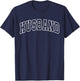 Husband Funny Athletic Lettering Anniversaries Hubby T-Shirt - T-Shirt | Navy