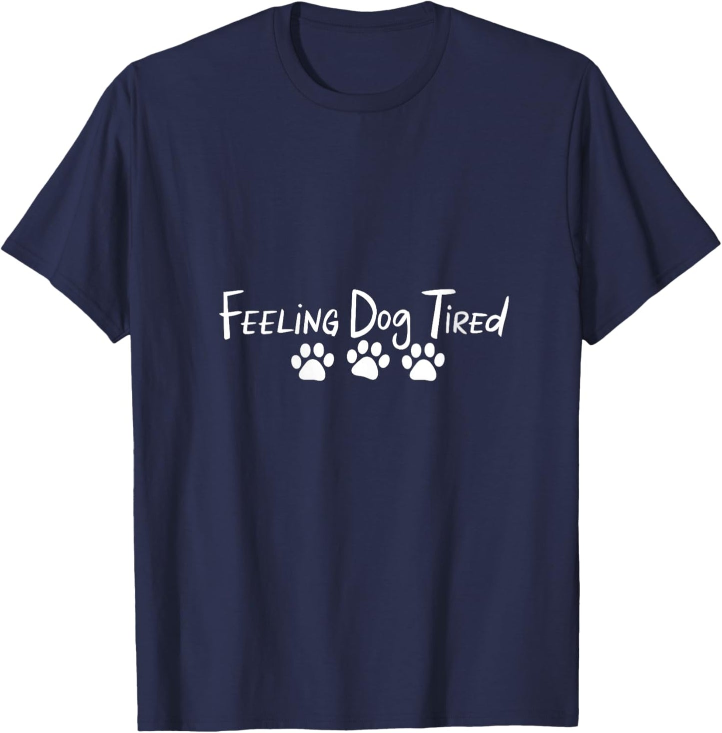 Feeling Dog Tired V-Neck T-Shirt - T-Shirt | Navy