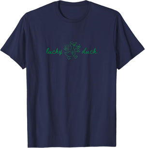 Lucky Duck St Paddys Day Goose St Patricks Day T-Shirt - T-Shirt | Navy